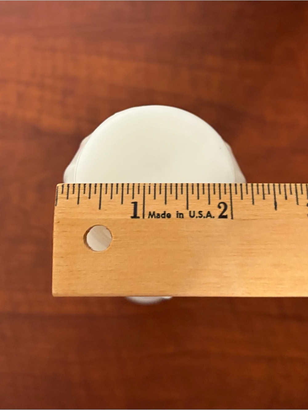 White Milk Glass Bud Vase - Picture 5 of 6